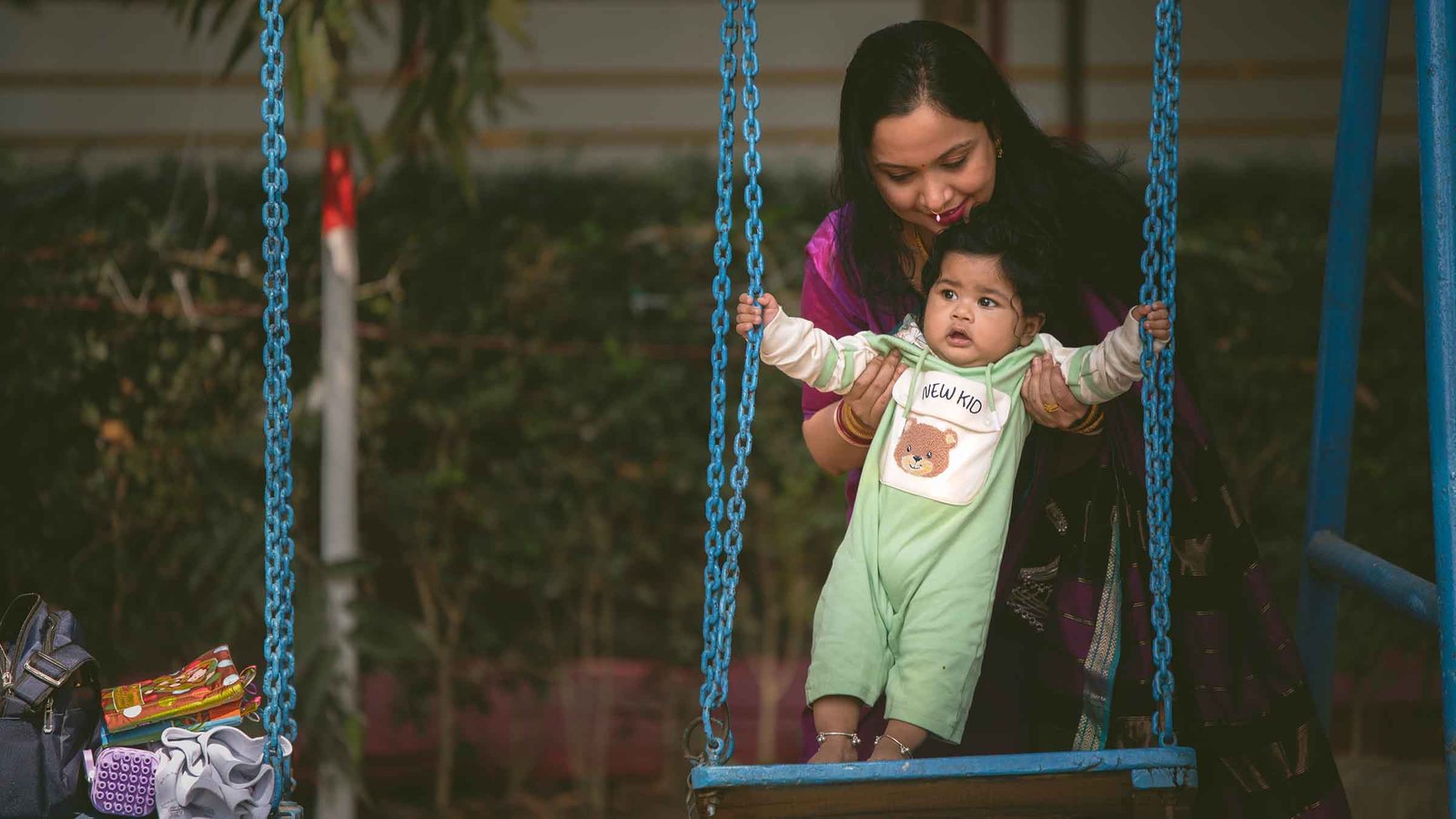 Annaprashan Photographer Kolkata — Baby's first bite with mama